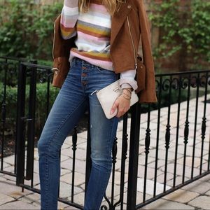 Madewell 9” high riser skinny crop jeans in size 29